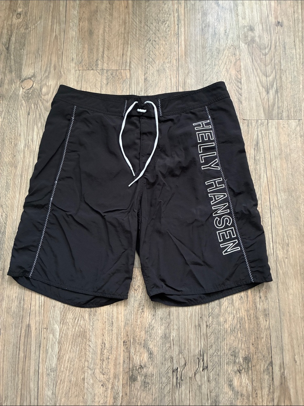 Helly Hansen Black Board Shorts with White Logo